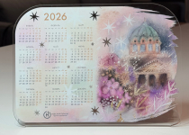 Календарь из оргстекла 2026 год